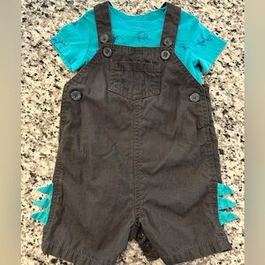 Carter’s Dinosaur Overalls Matching Set